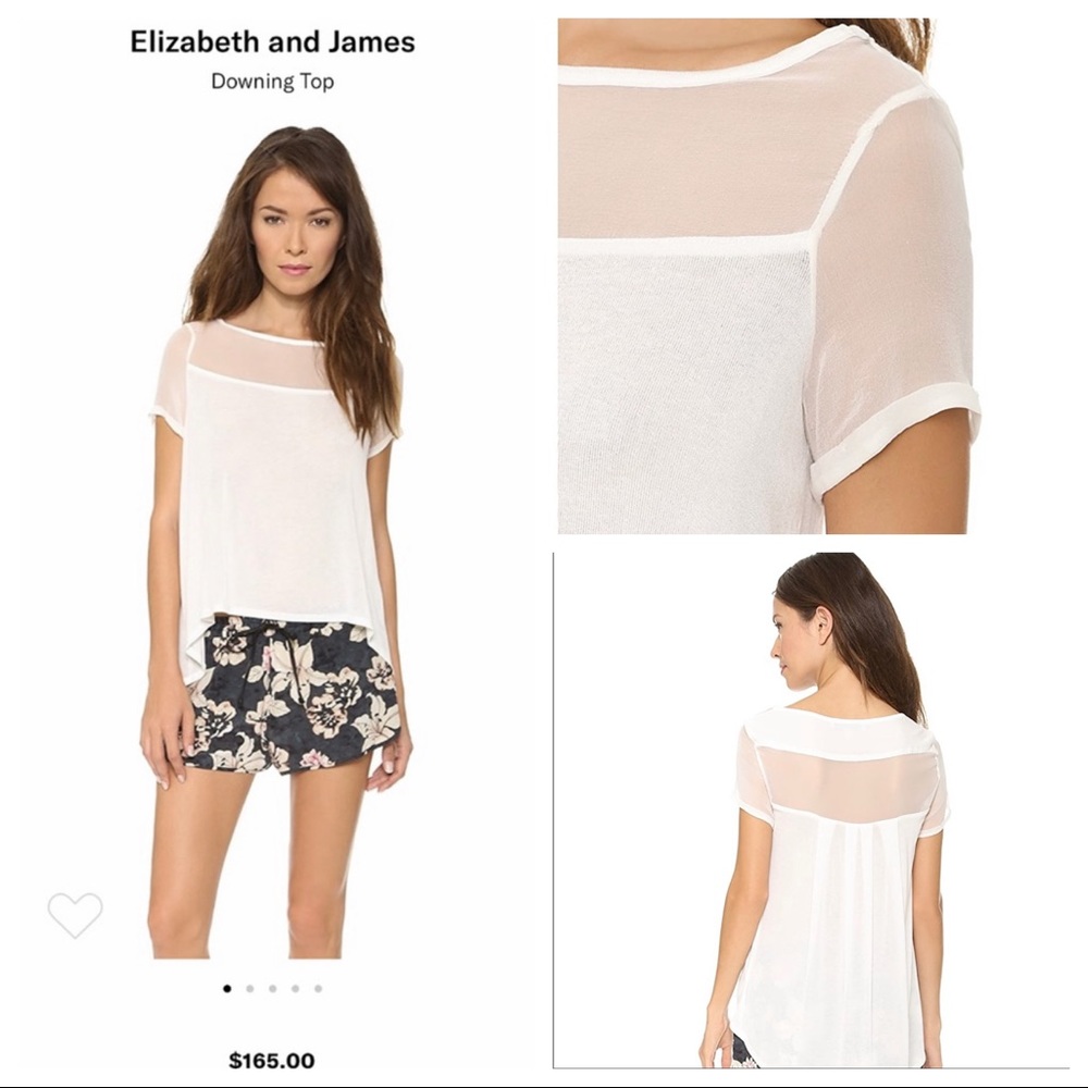 Shopbop silk tissue blouse white